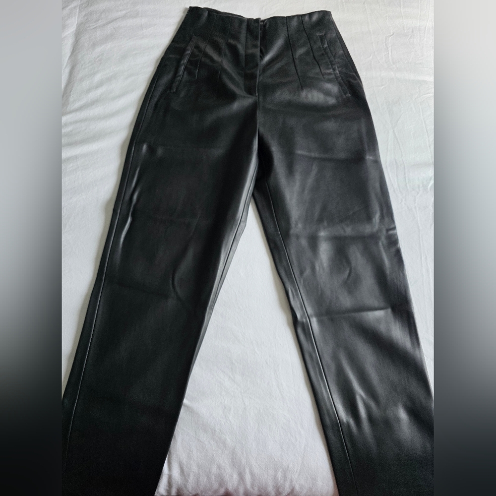 Zara Black High-Waisted Pants - image 2